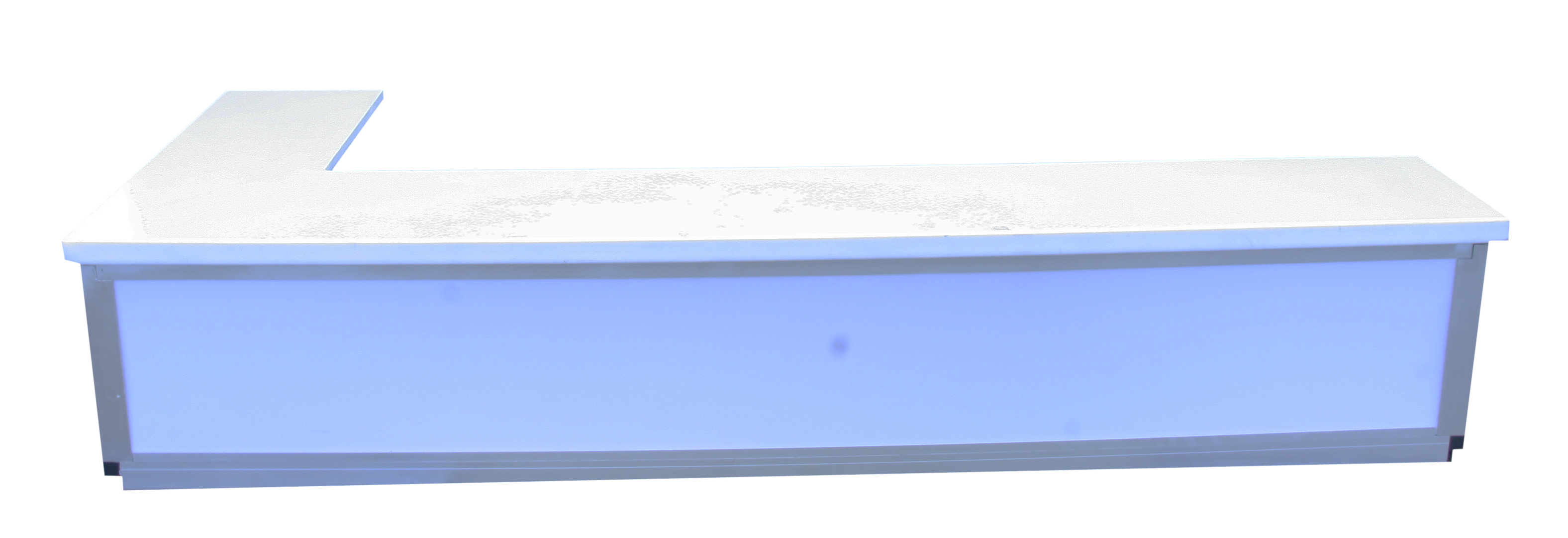 Aufsatz-Ecke (Re) für Acryltheke Mod. "Zoom-Bar" 40cm 